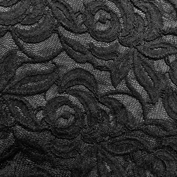 Anthropologie Moulinette Soeurs Midnight Theater Black Lace Skirt A-Line 6 - Picture 4 of 6